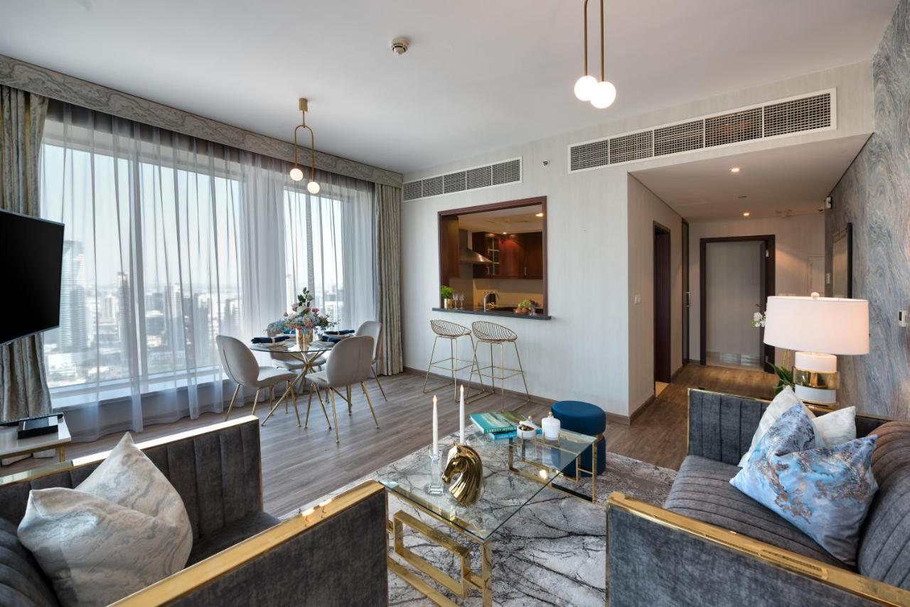 Durrani Homes - Designer 2Br Apt With Stunning Burj Khalifa And Fountain View Dubaj Kültér fotó