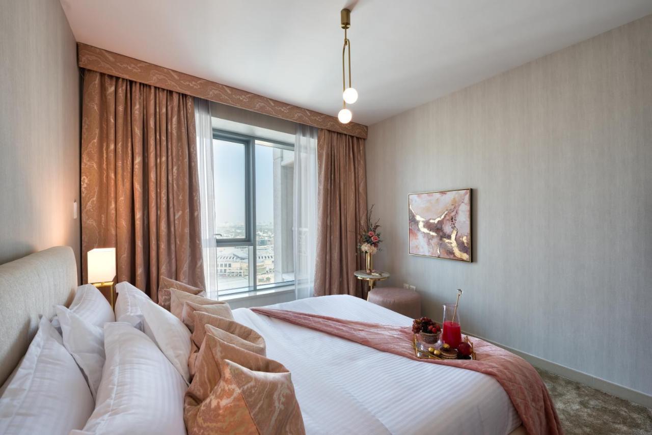 Durrani Homes - Designer 2Br Apt With Stunning Burj Khalifa And Fountain View Dubaj Kültér fotó