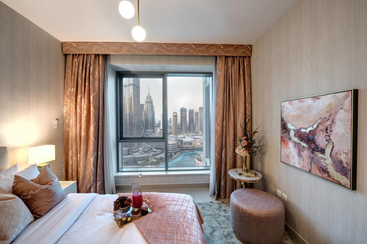 Durrani Homes - Designer 2Br Apt With Stunning Burj Khalifa And Fountain View Dubaj Kültér fotó