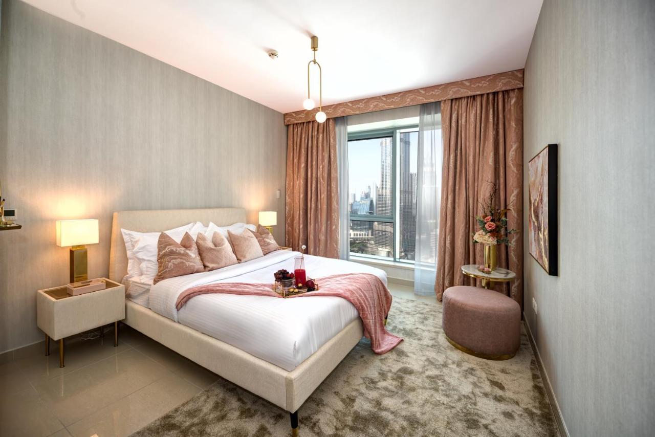 Durrani Homes - Designer 2Br Apt With Stunning Burj Khalifa And Fountain View Dubaj Kültér fotó